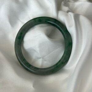 // 54mm Natural Jade Bangle - New/Unworn